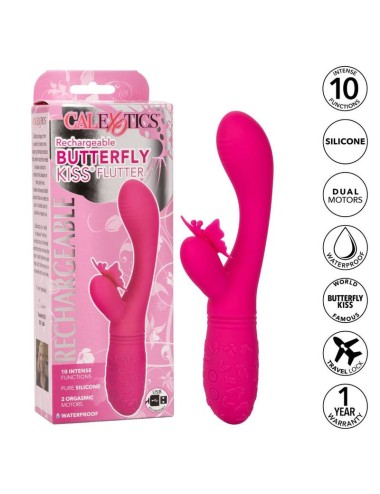 CALIFORNIA EXOTICS BUTTERFLY KISS FLUTTER ROSA