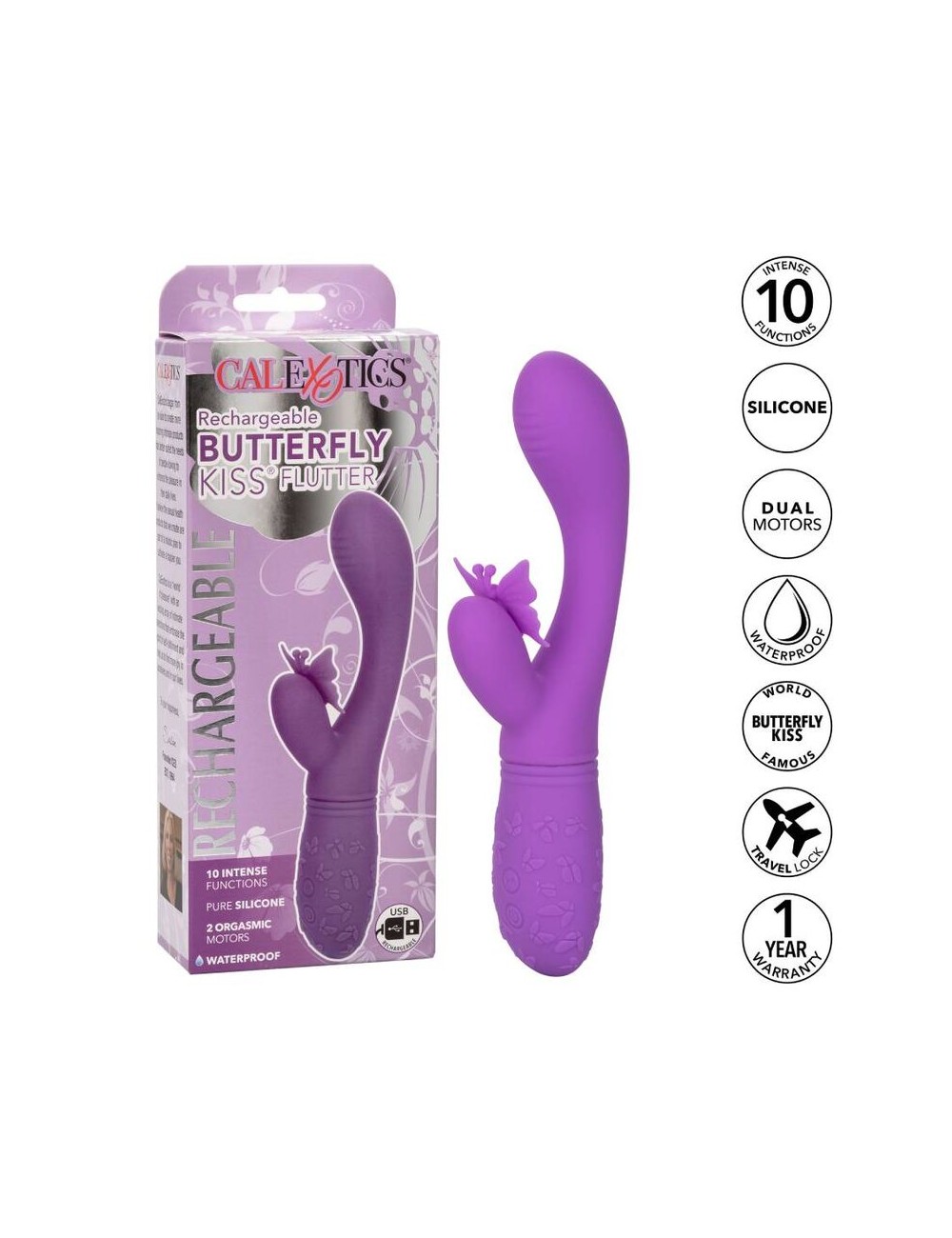 CALIFORNIA EXOTICS BUTTERFLY KISS FLUTTER VIOLA CALIFORNIA EXOTICS BUTTERFLY KISS FLUTTER VIOLA