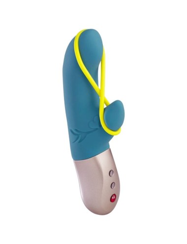 FUN FACTORY - AMORINO MINI VIBRATOR PETROL & NEON YELLOW