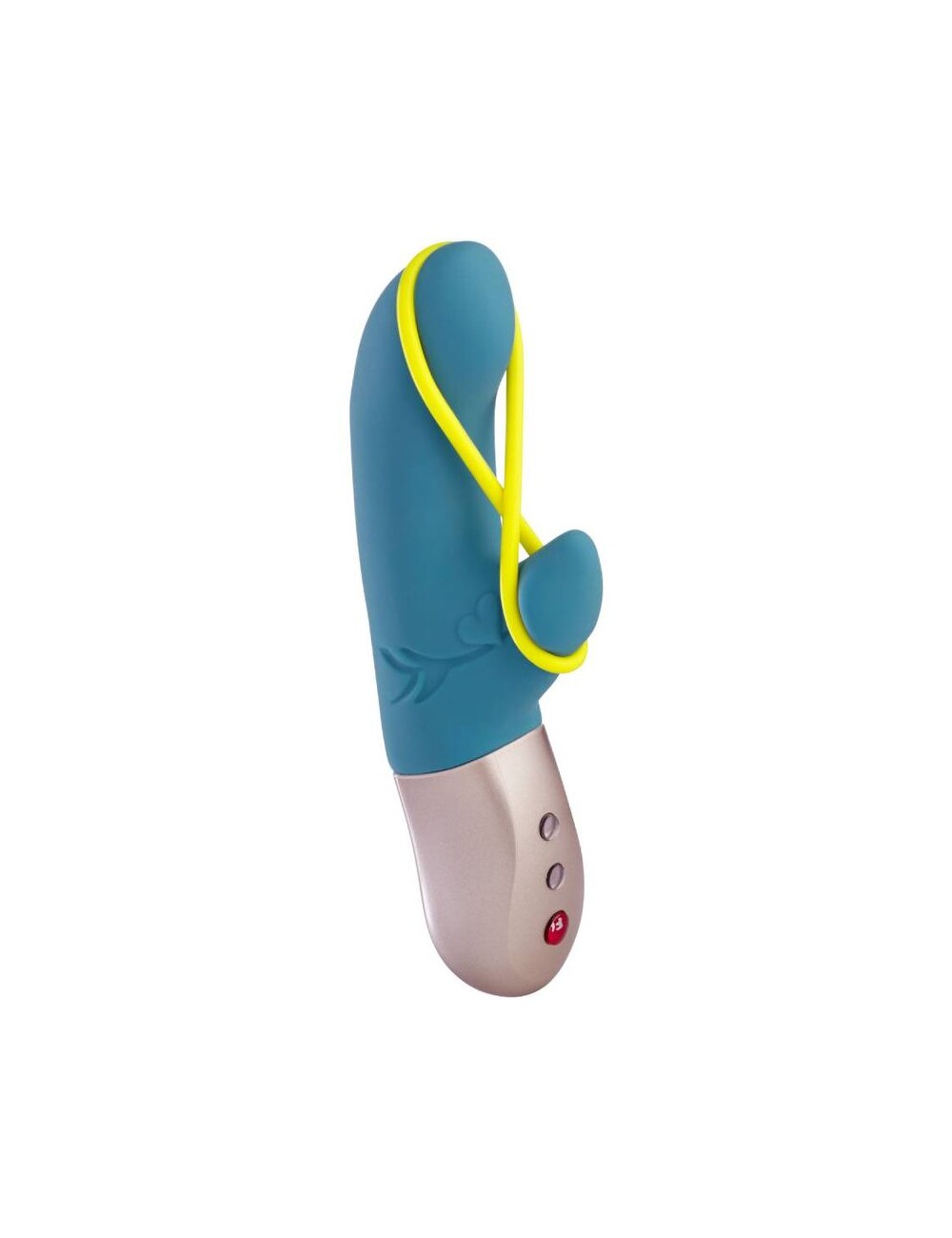 FUN FACTORY - AMORINO MINI VIBRATOR PETROL & NEON YELLOW FUN FACTORY - AMORINO MINI VIBRATOR PETROL & NEON YELLOW