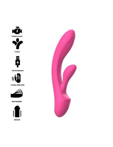 INTENSE - LUIGI VIBRATORE CONIGLIO IN SILICONE ROSA