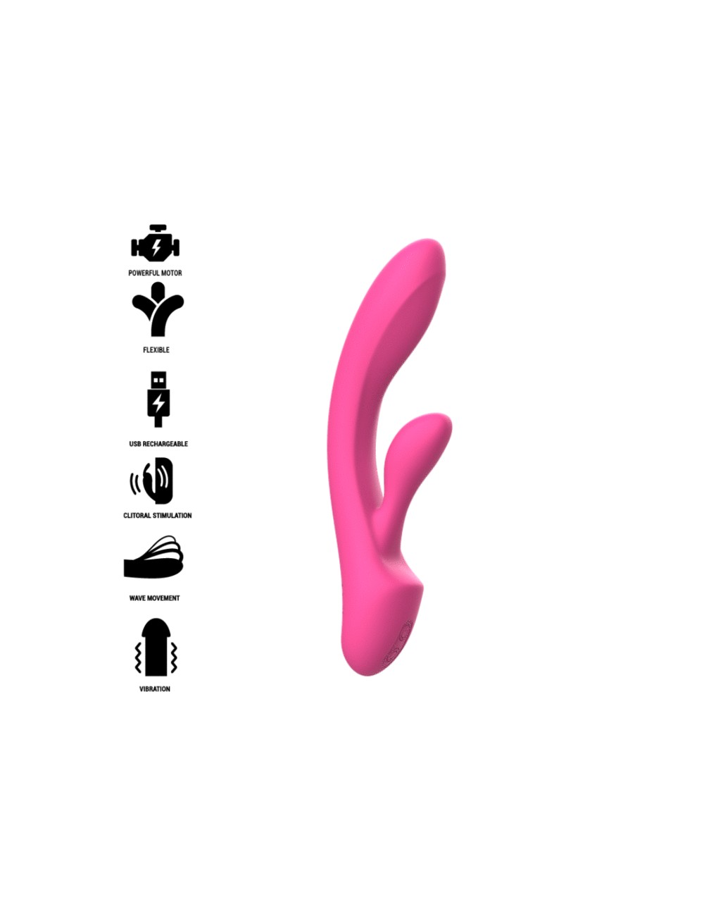 INTENSE - LUIGI VIBRATORE CONIGLIO IN SILICONE ROSA
