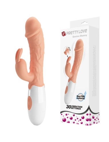 PRETTY LOVE - VIBRATORE DEL CONIGLIETTO DI PASQUA CON STIMOLATORE