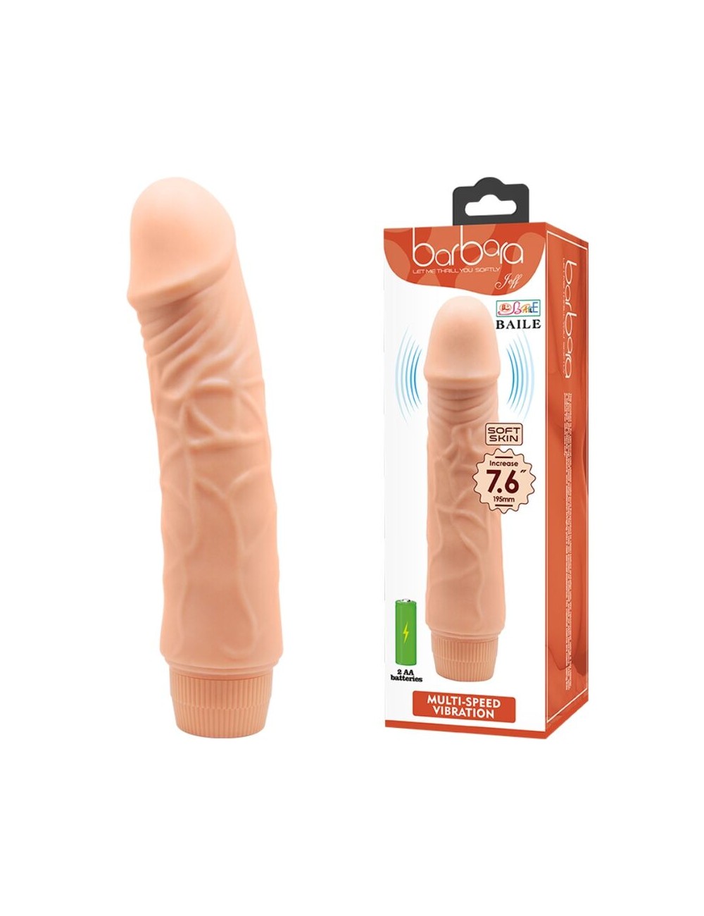 BAILE - BARBARA VIBRATORE REALISTICO 20 CM BAILE - BARBARA VIBRATORE REALISTICO 20 CM
