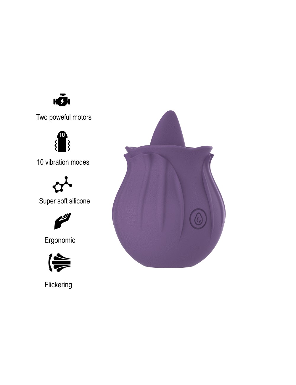 INTENSE - VIOLA CL TORIS STIMOLATORE 10 VIBRAZIONI LILLA INTENSE - VIOLA CL TORIS STIMOLATORE 10 VIBRAZIONI LILLA