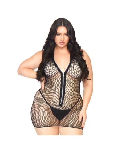 ABITO IN RETE CON ZIP 1X-2X LEG AVENUE
