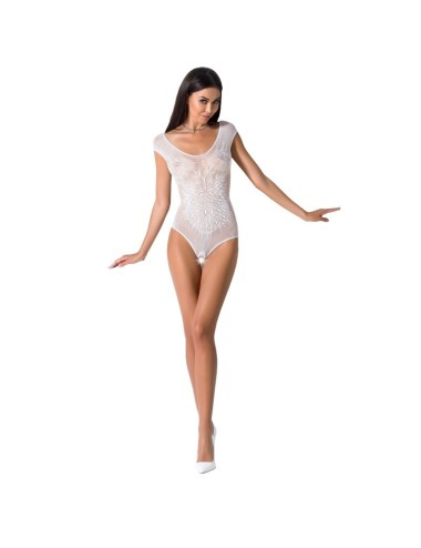 PASSION WOMAN BS064 BODYSTOCKING BIANCO TAGLIA UNICA
