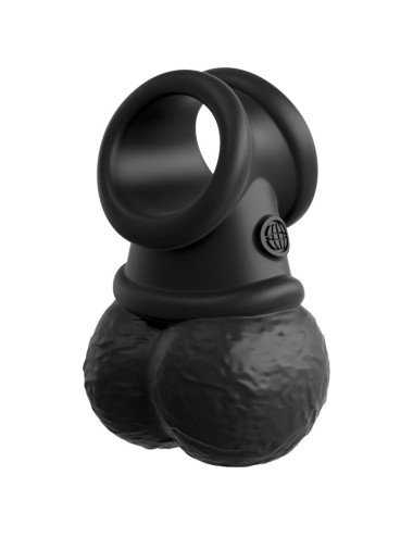 KING COCK - ELITE KIT IMBRACATURA REGOLABILE DELUXE ANELLO CON TESTICOLI E DILDO 20.3 CM