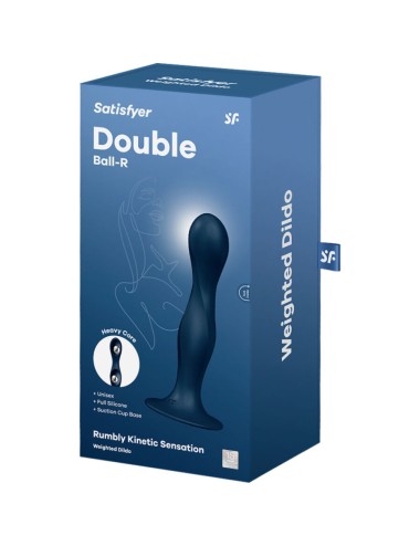 SATISFYER - DILDO IN SILICONE DOPPIA SFERA BLU