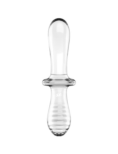 SATISFYER - DILDO DOPPIO CRISTALLO TRASPARENTE