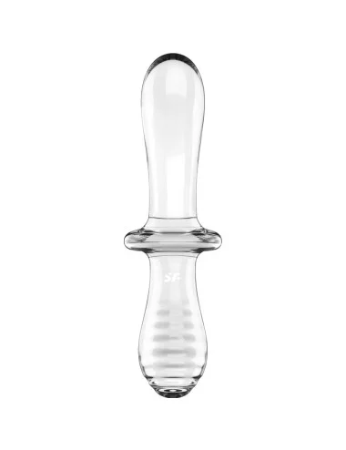SATISFYER - DILDO DOPPIO CRISTALLO TRASPARENTE