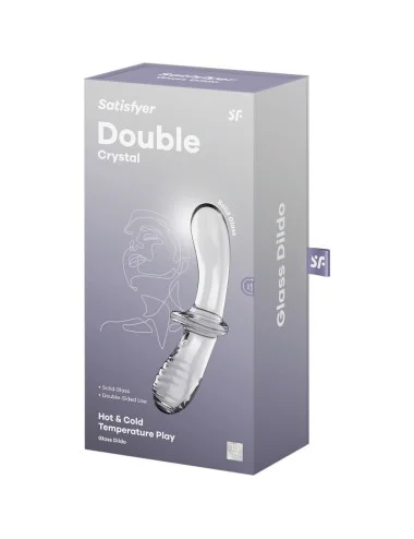 SATISFYER - DILDO DOPPIO CRISTALLO TRASPARENTE