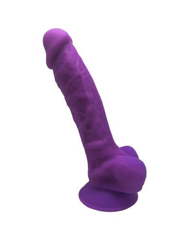 SILEXD - MODELLO 1 PENE REALISTICO PREMIUM SILEXPAN SILICONE VIOLA 17.5 CM