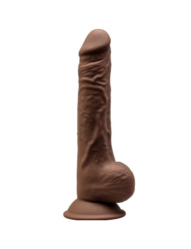 SILEXD - MODELLO 1 PENE REALISTICO PREMIUM SILEXPAN SILICONE MARRONE 24 CM