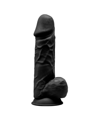 SILEXD - MODELLO 1 PENE REALISTICO PREMIUM SILEXPAN SILICONE NERO 21.5 CM