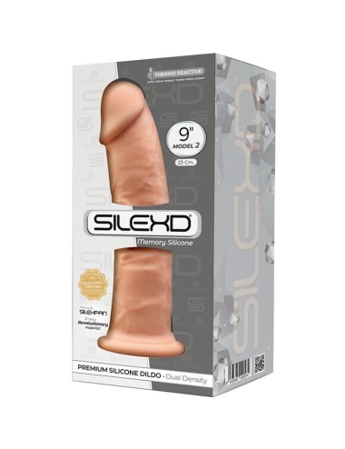 SILEXD - MODELLO 2 PENE REALISTICO PREMIUM SILEXPAN SILICONE 23 CM