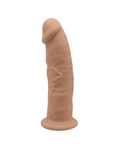 SILEXD - MODELLO 2 PENE REALISTICO PREMIUM SILEXPAN SILICONE CARAMEL 19 CM