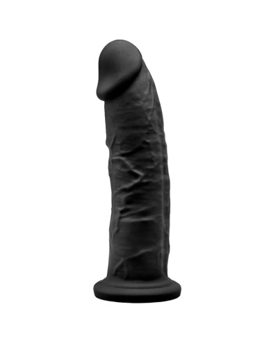 SILEXD - MODELLO 2 PENE REALISTICO PREMIUM SILEXPAN SILICONE NERO 19 CM