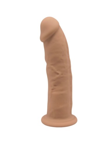 SILEXD - MODELLO 2 PENE REALISTICO PREMIUM SILEXPAN SILICONE CARAMEL 15 CM