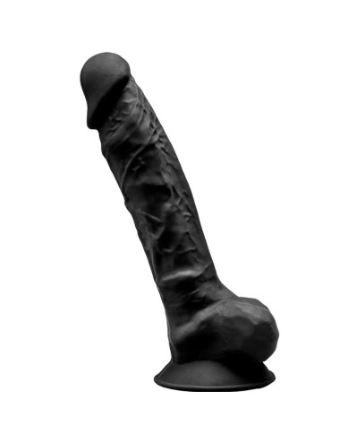 SILEXD - MODELLO 1 PENE REALISTICO PREMIUM SILEXPAN SILICONE NERO 20 CM