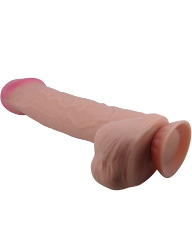 PRETTY LOVE - DILDO REALISTICO SLIDING SKIN SERIES CON VENTOSA SCORREVOLE DELLA PELLE MARRONE 26 CM