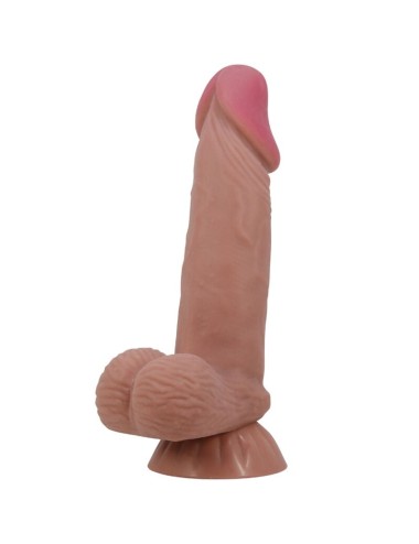 PRETTY LOVE - DILDO REALISTICO SERIE SLIDING SKIN CON VENTOSA SCORREVOLE IN PELLE MARRONE 19