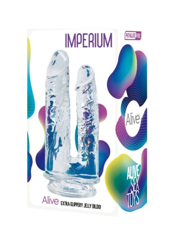 ALIVE - PENE IMPERIUM DOPPIO REALISTICO TRASPARENTE 12/14 CM