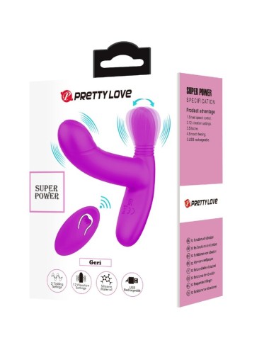 PRETTY LOVE - MASSAGGIATORE PER CLITORIDE GERI TELECOMANDO ROSA