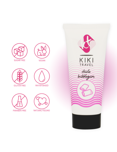 KIKÍ TRAVEL - FRAGOLA GUM LUBRIFICANTE 50 ML