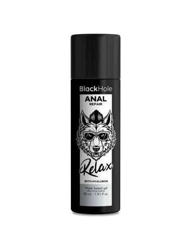 BLACK HOLE - RIPARAZIONE ANALE RELAX A BASE ACQUA CON IALURONE 30 ML