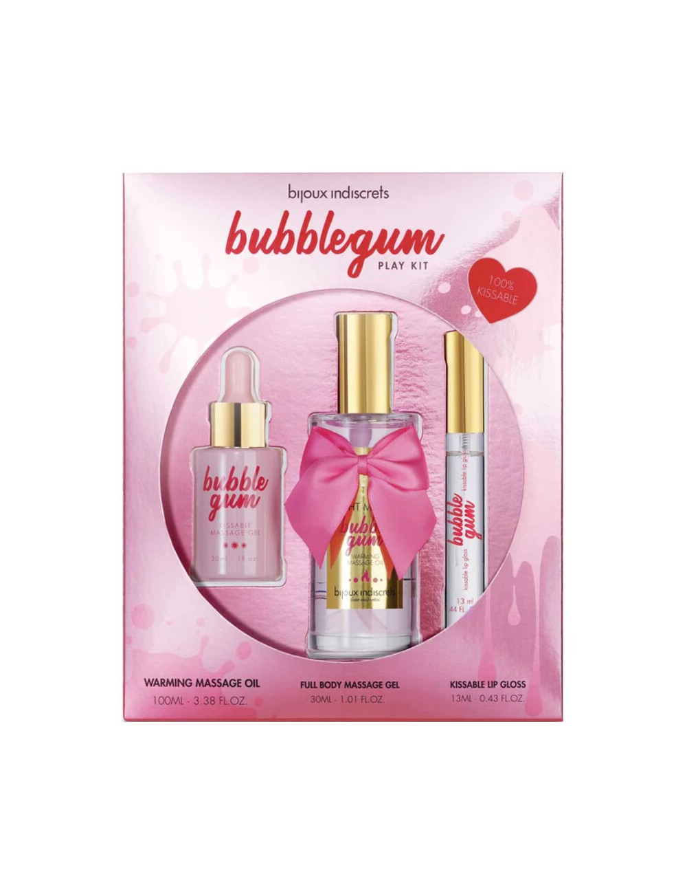 BIJOUX - INDISCRETS KIT BUBBLEGUM PLAY CON OLIO GEL E LUCIDA LABBRA BIJOUX - INDISCRETS KIT BUBBLEGUM PLAY CON OLIO GEL E LUCIDA LABBRA