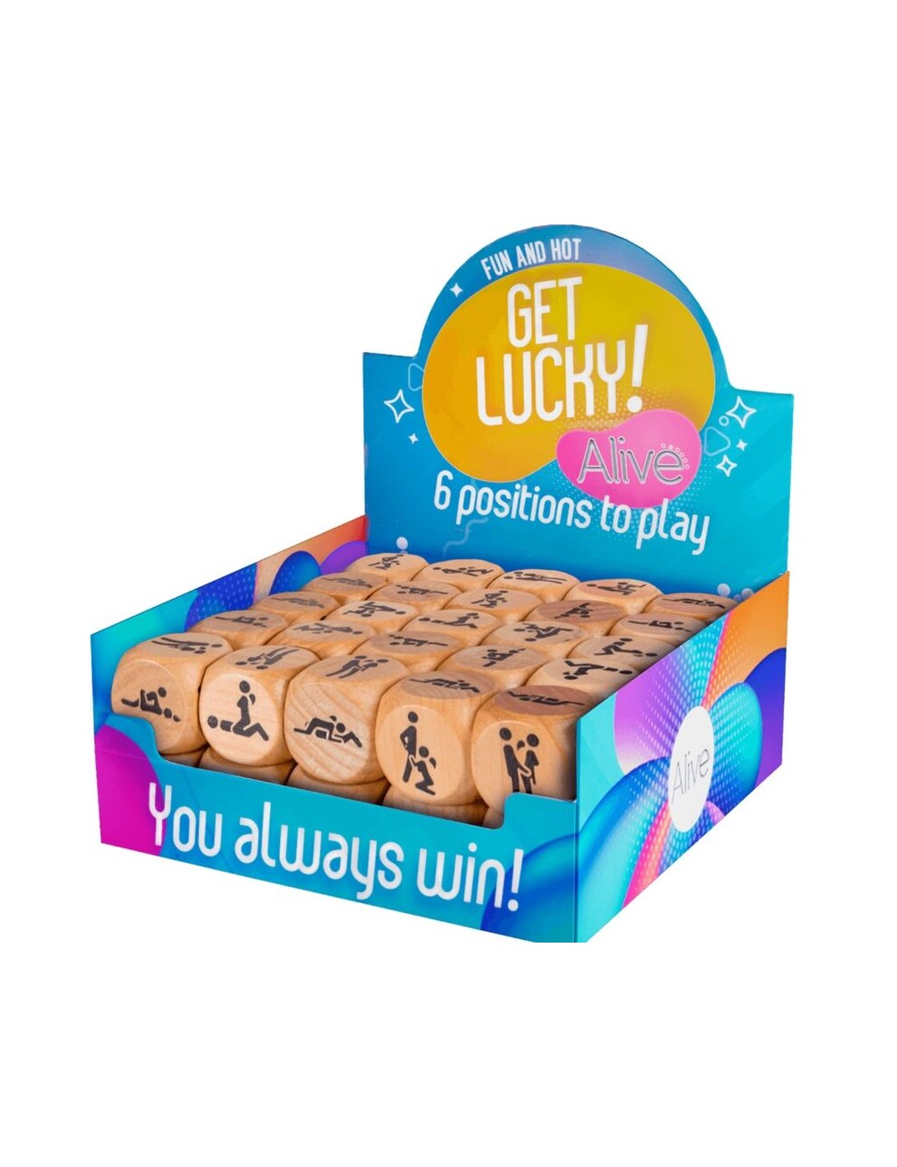 ALIVE - GET LUCKY DICE BOX 6 POSIZIONI 50 UNIT ALIVE - GET LUCKY DICE BOX 6 POSIZIONI 50 UNIT