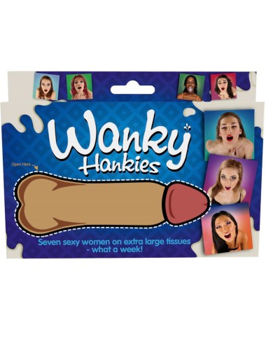 SPENCER & FLEETWOOD - WANKY HANKIES 7 FAZZOLETTI DA DONNA EXTRA LARGE