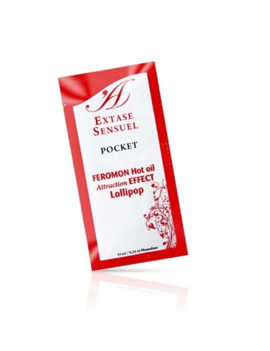 EXTASE SENSUAL - OLIO DA MASSAGGIO AI FEROMONI EFFETTO CALORE LOLLIPOP 10 ML