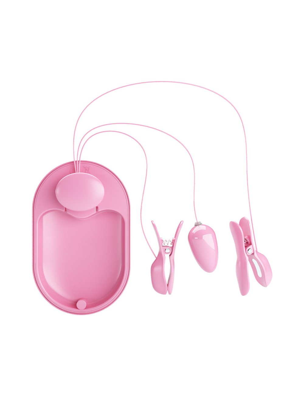 PRETTY LOVE - SCATOLA A SORPRESA PINZETTE PER ELETTROSTIMOLAZIONE ROSA