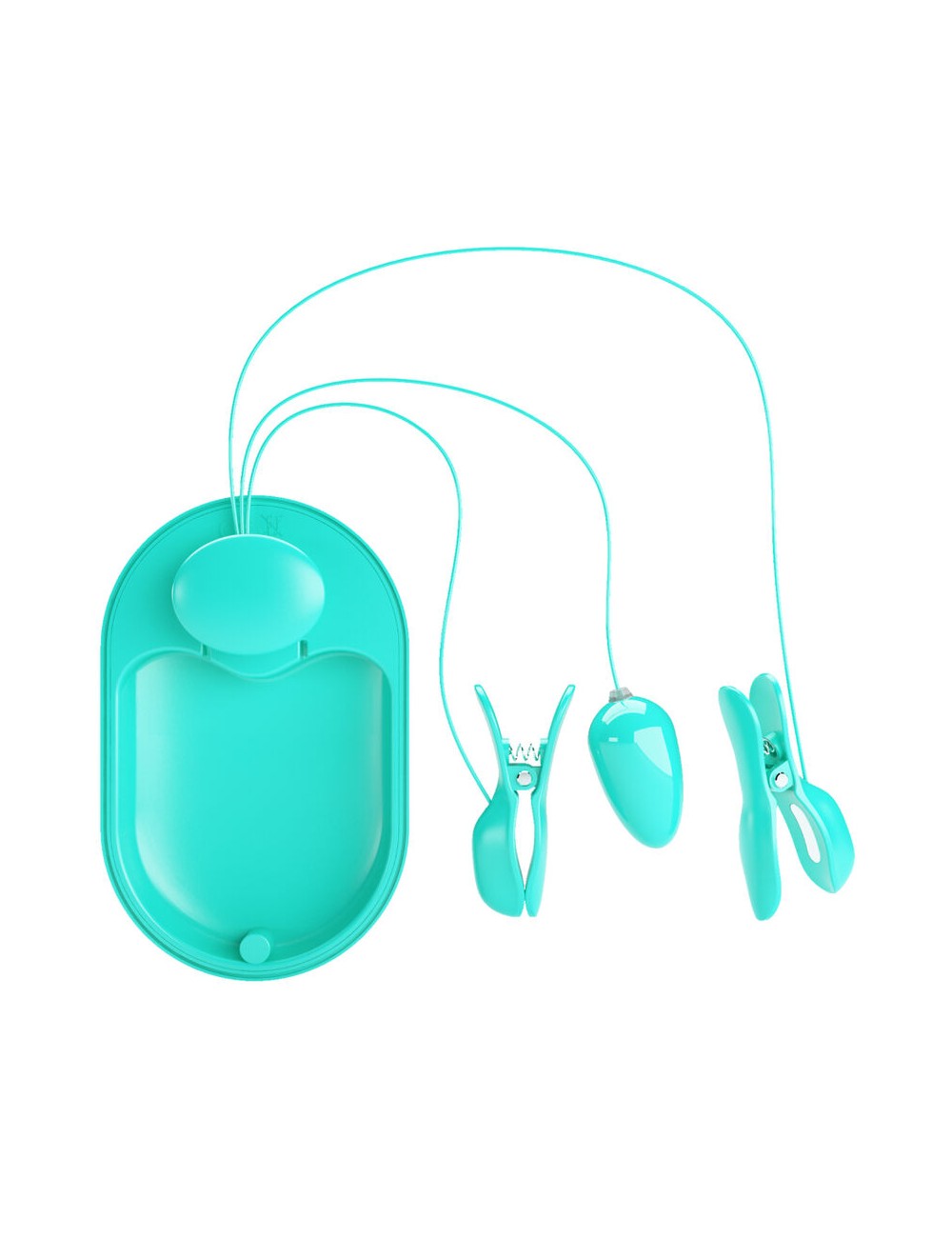 PRETTY LOVE - SCATOLA A SORPRESA PINZETTE PER ELETTROSTIMOLAZIONE BLU