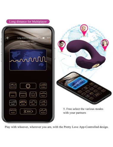 PRETTY LOVE - TELECOMANDO BILLY VIBRAZIONE VIOLA - APP GRATUITA