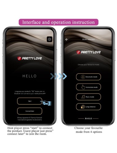 PRETTY LOVE - TELECOMANDO BILLY VIBRAZIONE VIOLA - APP GRATUITA