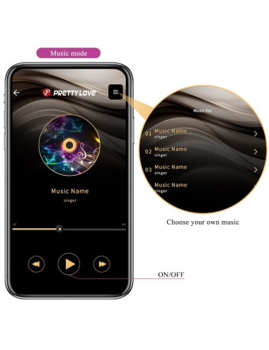 PRETTY LOVE - TELECOMANDO BILLY VIBRAZIONE VIOLA - APP GRATUITA