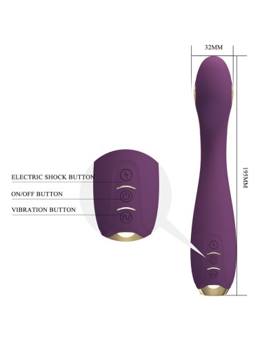 PRETTY LOVE - VIBRATORE ELETTROSHOCK HECTOR BY APP CONTROL VIOLA