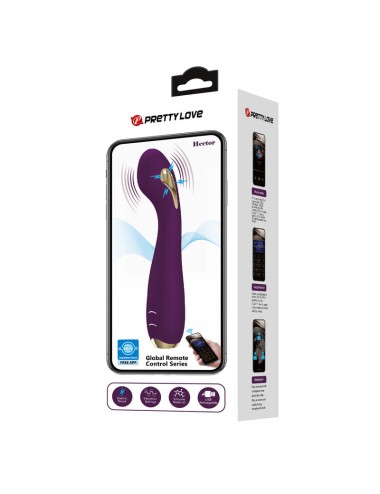 PRETTY LOVE - VIBRATORE ELETTROSHOCK HECTOR BY APP CONTROL VIOLA