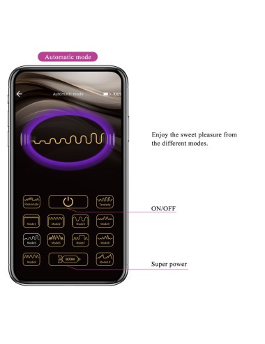 PRETTY LOVE - VIBRATORE ELETTROSHOCK HECTOR BY APP CONTROL VIOLA