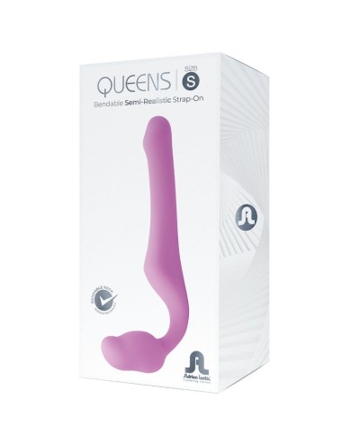 ADRIEN LASTIC - QUEENS STRAP-ON FLESSIBILE ROSA TAGLIA S