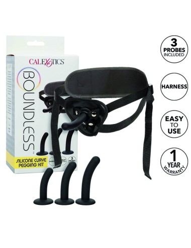 CALIFORNIA EXOTICS - BOUNDLESS KIT DI PEGGING PER CURVE IN SILICONE