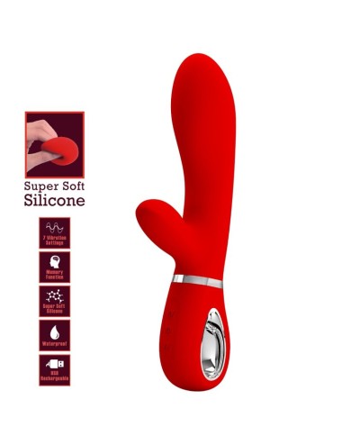 PRETTY LOVE - VIBRATORE MULTIFUNZIONE G-SPOT THOMAS ROSSO