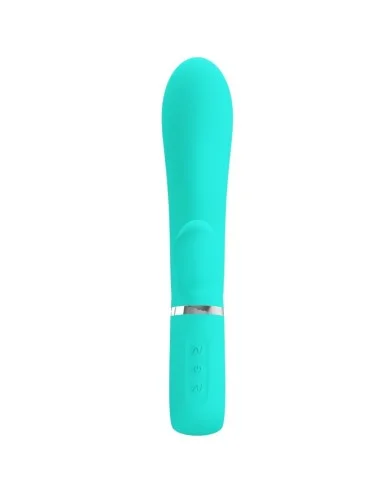 PRETTY LOVE - VIBRATORE MULTIFUNZIONE G-SPOT THOMAS VERDE ACQUA
