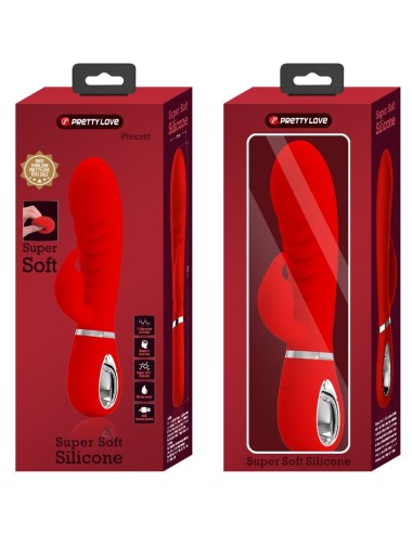 PRETTY LOVE - VIBRATORE MULTIFUNZIONE G-SPOT PRESCOTT ROSSO