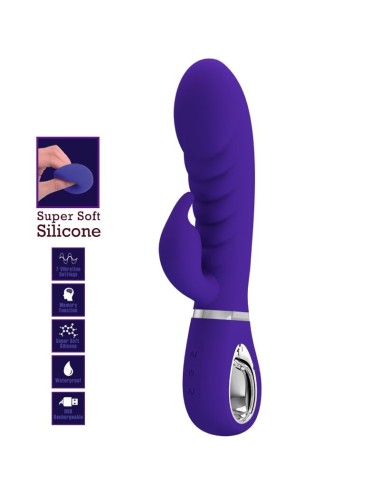 PRETTY LOVE - VIBRATORE MULTIFUNZIONE G-SPOT PRESCOTT VIOLA