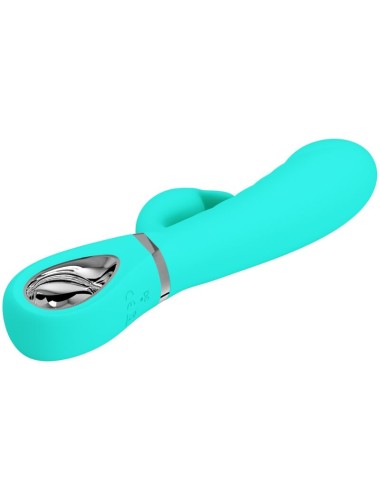 PRETTY LOVE - VIBRATORE MULTIFUNZIONE G-SPOT PRESCOTT VERDE ACQUA