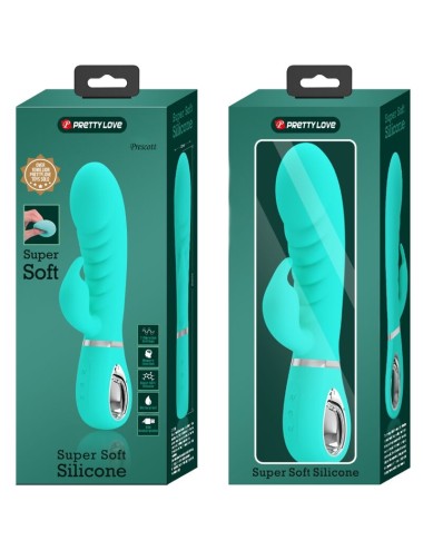 PRETTY LOVE - VIBRATORE MULTIFUNZIONE G-SPOT PRESCOTT VERDE ACQUA